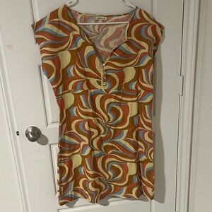 Natura Linen Printed Dress